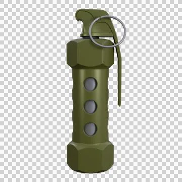3D Flashbang Grenade Intense Tactical Impact and Realistic Design Stock Illustration