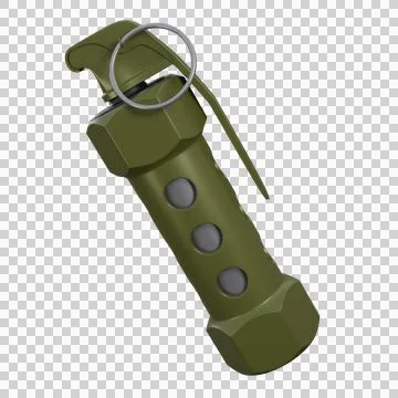 3D Flashbang Grenade Intense Tactical Impact and Realistic Design Stock Illustration