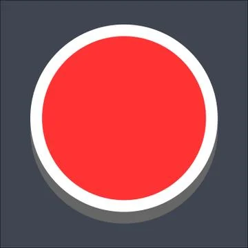 3D Flat Blank Circle Web Button Illustrazione stock