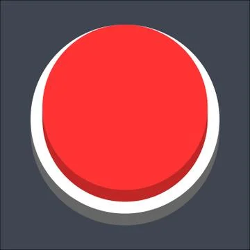 3D Flat Blank Circle Web Button Illustrazione stock