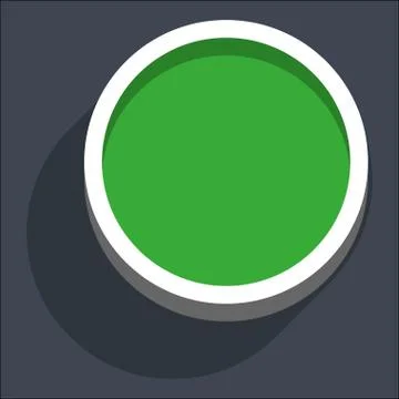 3D Flat Blank Circle Web Internet Button Illustrazione stock