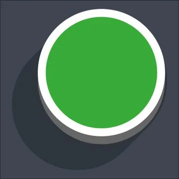 3D Flat Blank Circle Web Internet Button Illustrazione stock