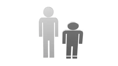 3d flat man team. 3D rendering. Stock Footage 77440134