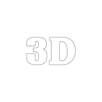 3D. flat vector icon Stock Illustration
