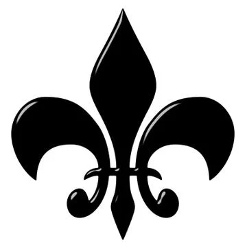 3D Fleur de Lis Stock Illustration