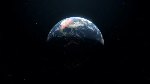 3D Flight To The Earth Stock Footage 279910997