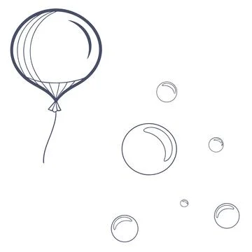 3D Floating Spheres with Soft Shadows, Minimalist Style Stock Illustration