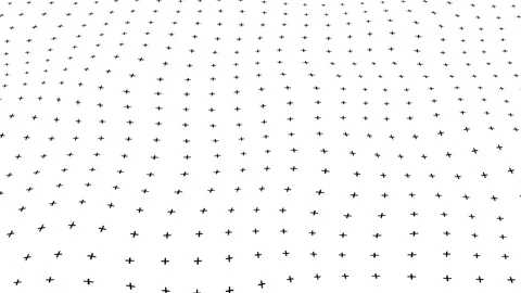 3D floor black plus pattern symbols seamless looping animation with distortion. Stock Footage 317919181