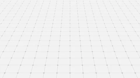 3D floor gray grid line seamless loop animation moving forward. Stock Footage 340912637