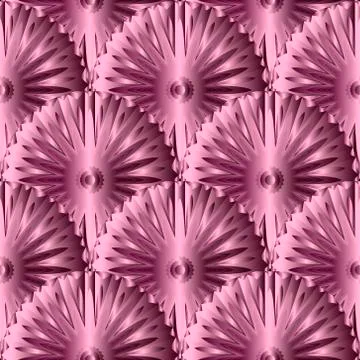 3d floral Deco seamless pattern. Silk ornamental mandalas background.  Tiled  스톡 일러스트