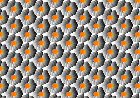 3d floral pattern Stock Illustration