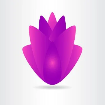 3D flower shape. Stock Illustration