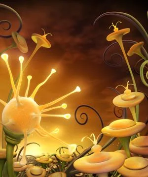 3d flowers Stock Illustration