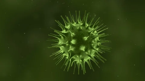 3d flu virus animation 库存影片 126780830