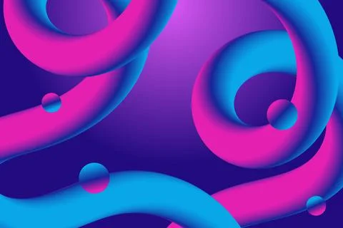 3D Fluid Abstarct Shape Background 스톡 일러스트