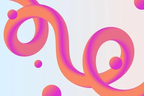 3D Fluid Abstarct Shape Background Stock Illustration