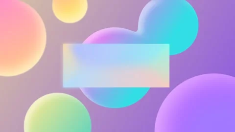 3D fluid liquid blobs and spheres on pastel background, 4k 60fps seamless loop Vídeos de archivo 335914010