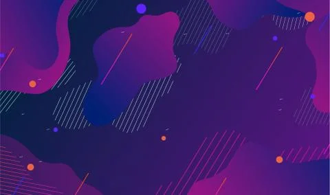 3d Fluid Shapes. Futuristic Gradient. Minimal Pattern. Neon Wave Brochure. Ab Illustrazione stock