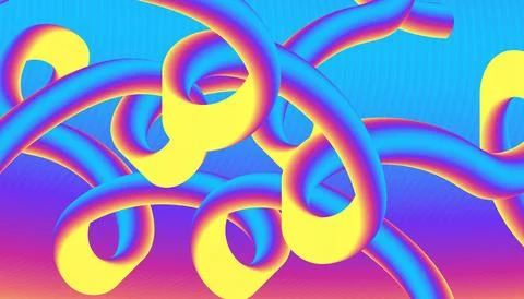 3d fluid wave background looping smooth white soft pink gradients Stock Illustration