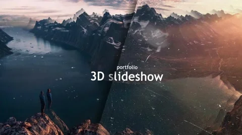 3D Fly Slideshow Stock After Effects
