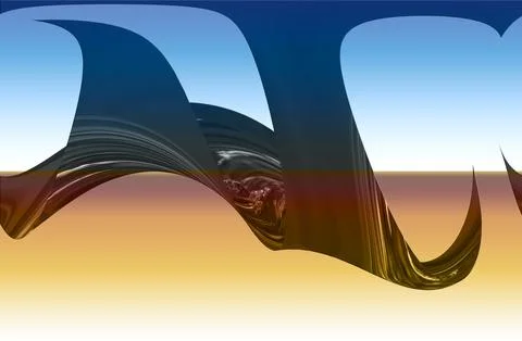 3d flying object fantasy alien space ship Illustrazione stock