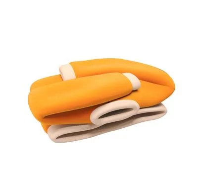 3D Folded Sweater Icon Illustrazione stock