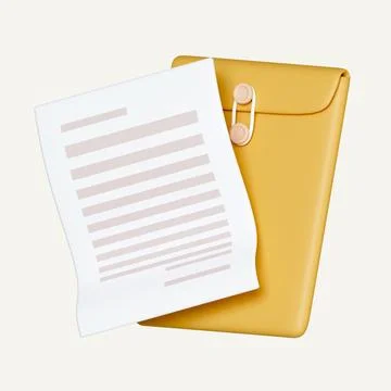 3d folder and paper for management file. document efficient work on project plan 库存照片