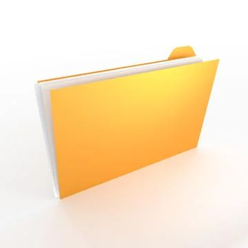 3D folder concept - great for topics like office, documents, data, research etc Foto stock