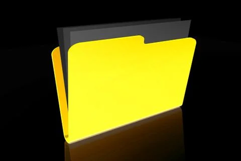 3D folder concept Illustrazione stock