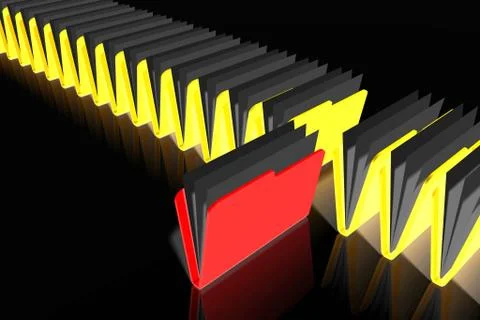 3D folder concept 스톡 일러스트