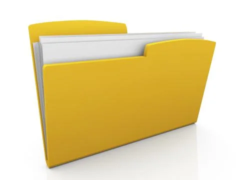 3d folder Stock Illustration