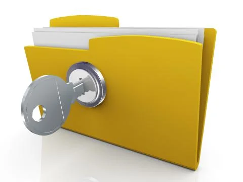 3d folder Stock Illustration