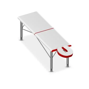3D Folding Massage Table イラスト素材