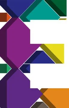 3d font letter E Stock Illustration