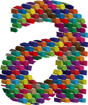 3d font letter a Illustrazione stock