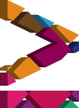 3d font symbol Stock Illustration