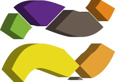 3d font symbol Illustrazione stock