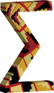 3d font symbol Stockillustratie