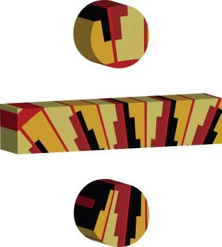 3d font symbol Illustrazione stock