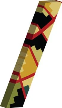 3d font symbol Stock Illustration