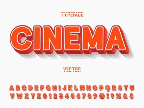 3d font,absract and modern vector design ,alphabet,typeface vintage style lab Stock Illustration
