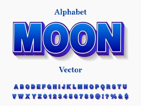 3d font,alphabet,typeface,absract and modern vector design vintage style labe Stock Illustration