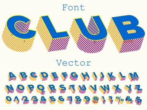 3d font,alphabet,typeface,absract and modern vector design named  great named Stock Illustration