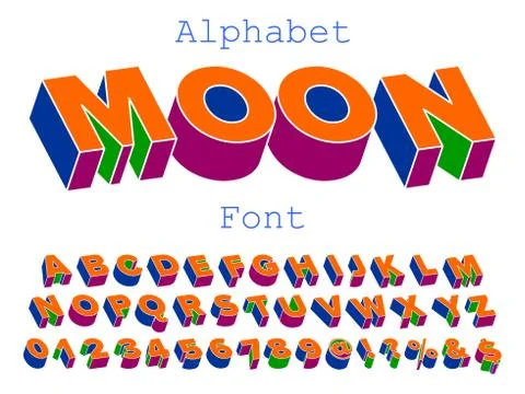 3d font,typeface,alphabet,absract and modern vector design named  great named Stock Illustration