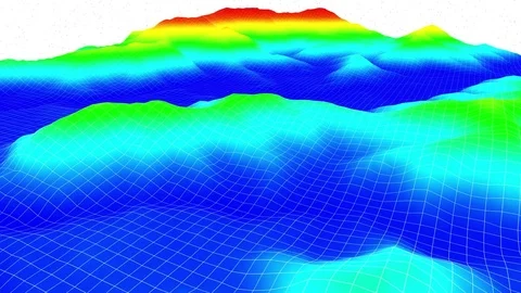 3D footage of terrain surface structure Stock Footage 74495171