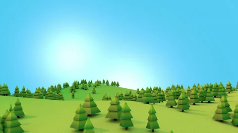 3D Forest Background Stock Footage 33834596