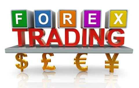 3d forex trading Stock Illustration