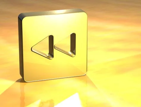 3d forward gold sign Stock Illustration