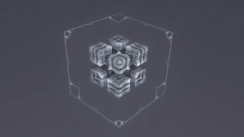 3D fractal emblem Stock Footage 103405111