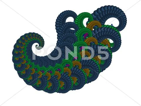 3d fractal Stock Illustration